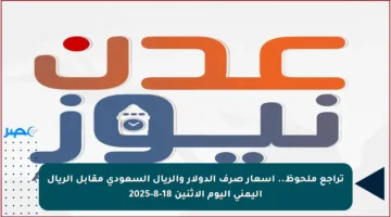 تراجع ملحوظ.. أسعار صرف الدولار والريال السعودي مقابل الريال اليمني اليوم الاثنين 18-8-2025
